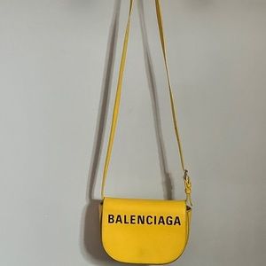 Balenciaga leather clutch bag